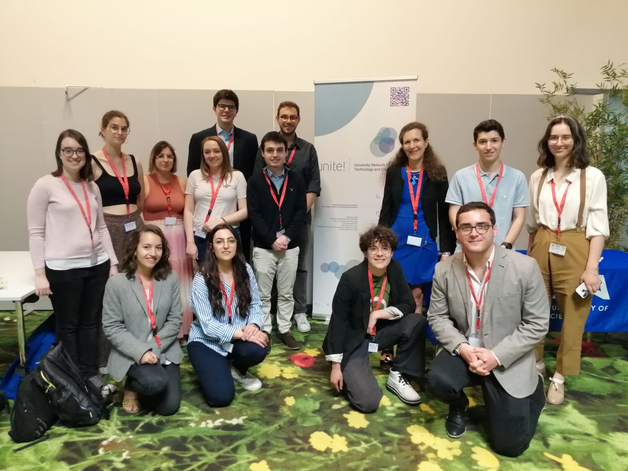 Twelve Unite! students at the European Parliament in Strasbourg