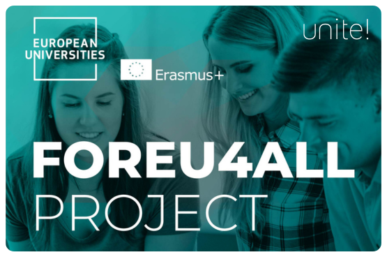 Promotional image of the European Universities alliances project called FOR-EU4All.