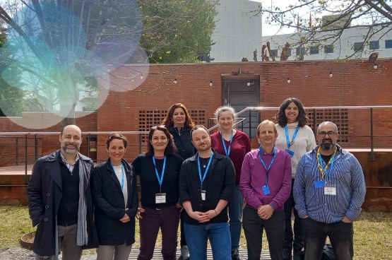 IDEM's team during the first in-person transnational project meeting held on the UPC Campus