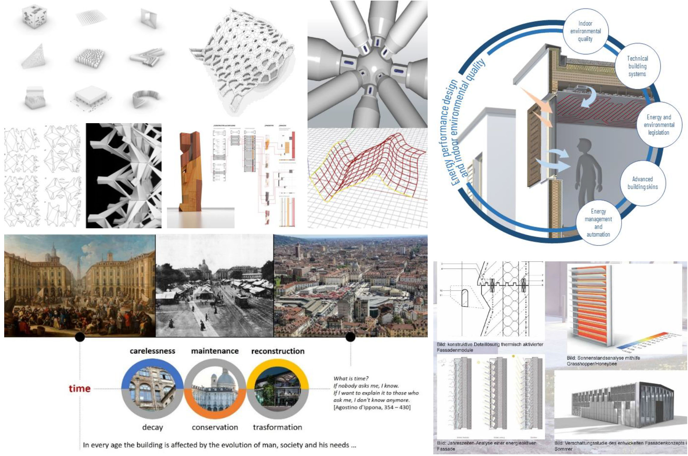 See larger image A collage of different images of buildings and materials related with urban planning and architecture