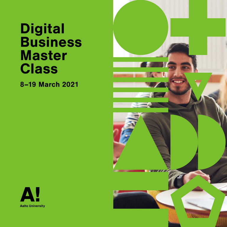 Promotional leaflet of the Digital Business Master Class