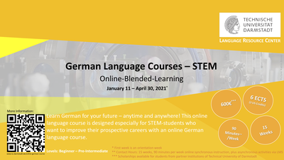 Open places for UNITE! students: Online German Language Courses