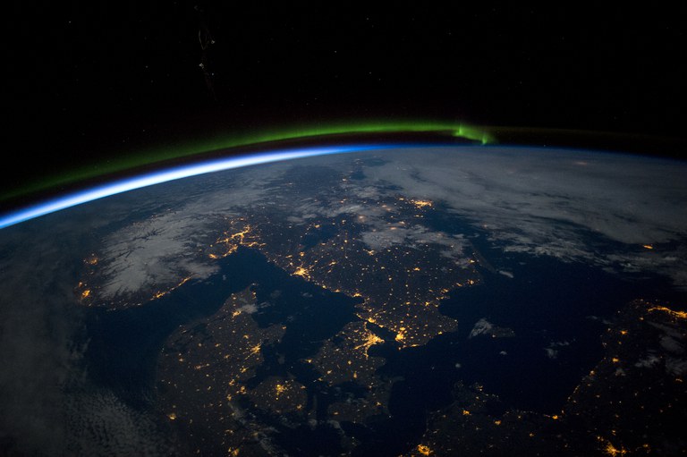 An image of earth taken from space.