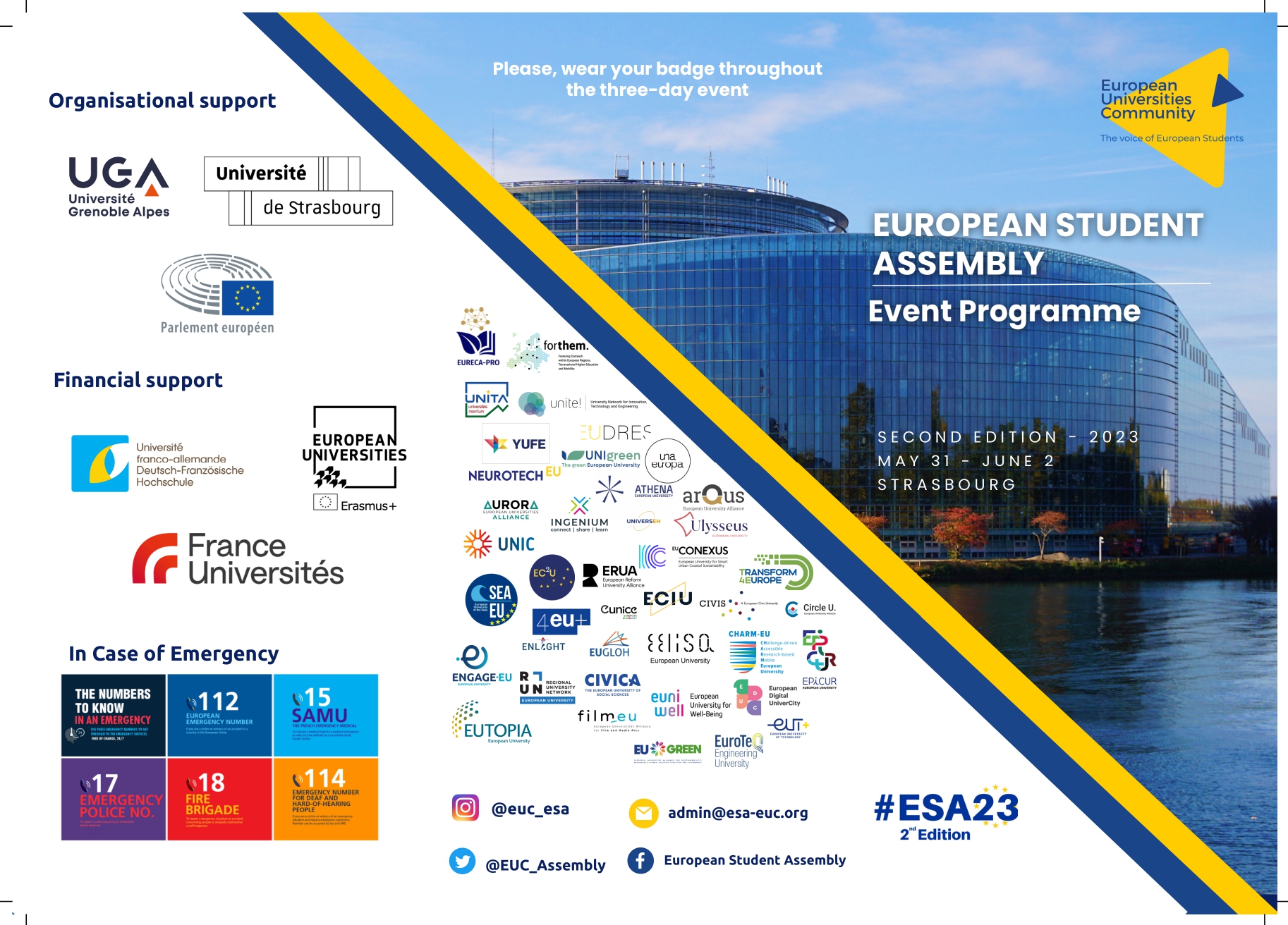 See larger image Promotional image of the European Students' Assembly
