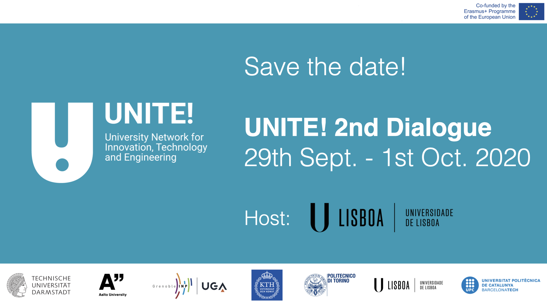 See larger image Promotional leaflet of the second UNITE! Dialogue