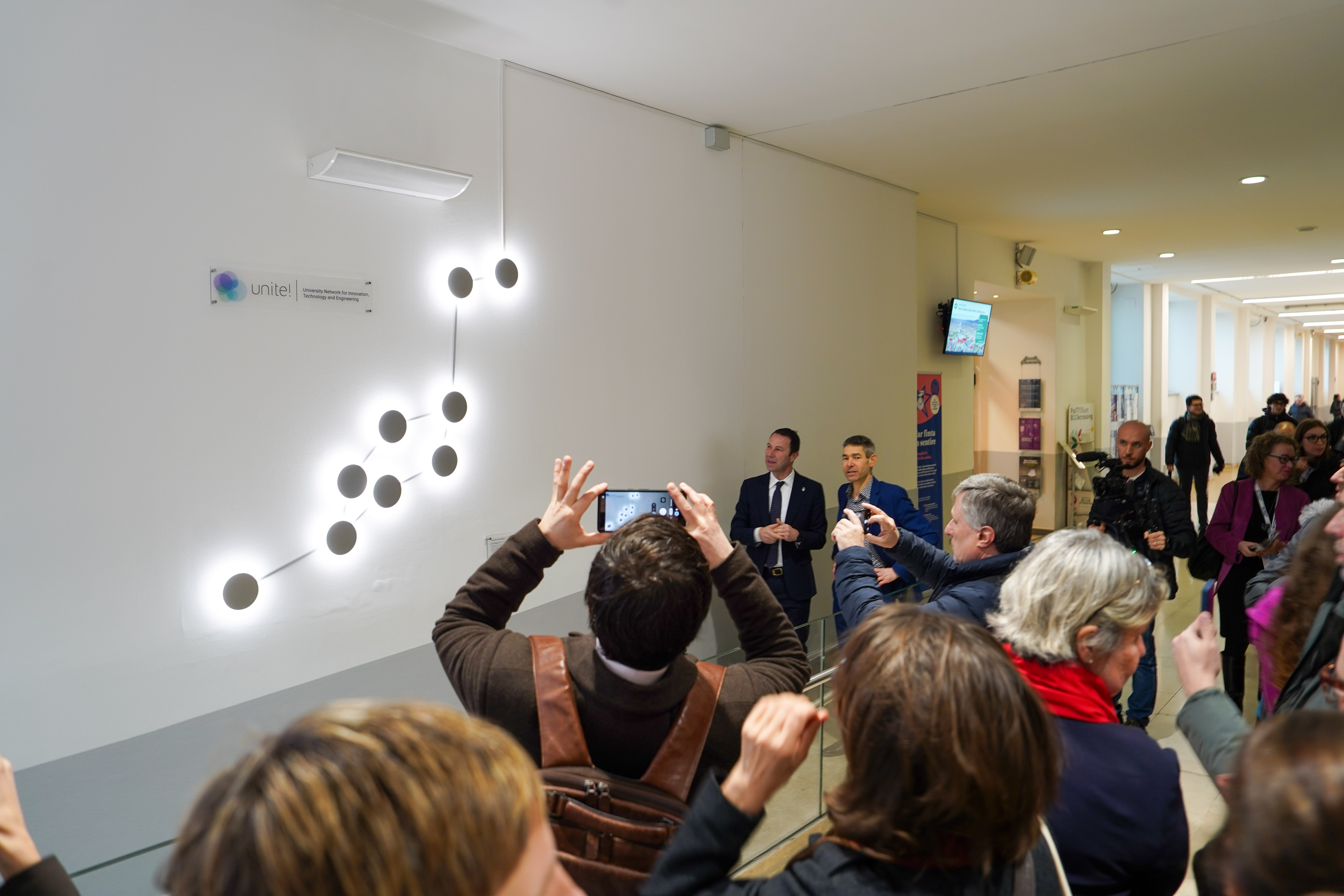Inauguration of the installation entitled The Unite! Constellation, created by Politecnico di Torino