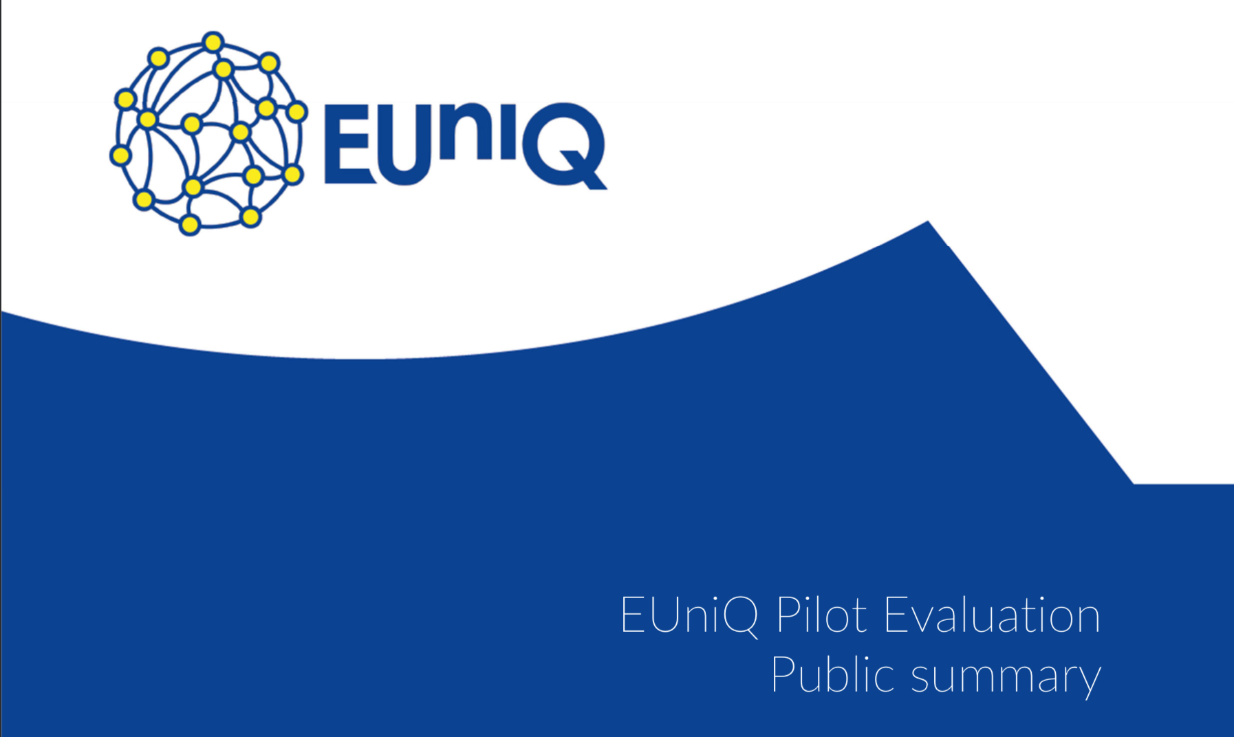 See larger image Image of the EUniQ pilot evaluation of European Universities brand.