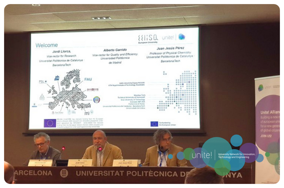See larger image Photograph of the representatives of the Unite! and EELISA alliances during the kick-off meeting.