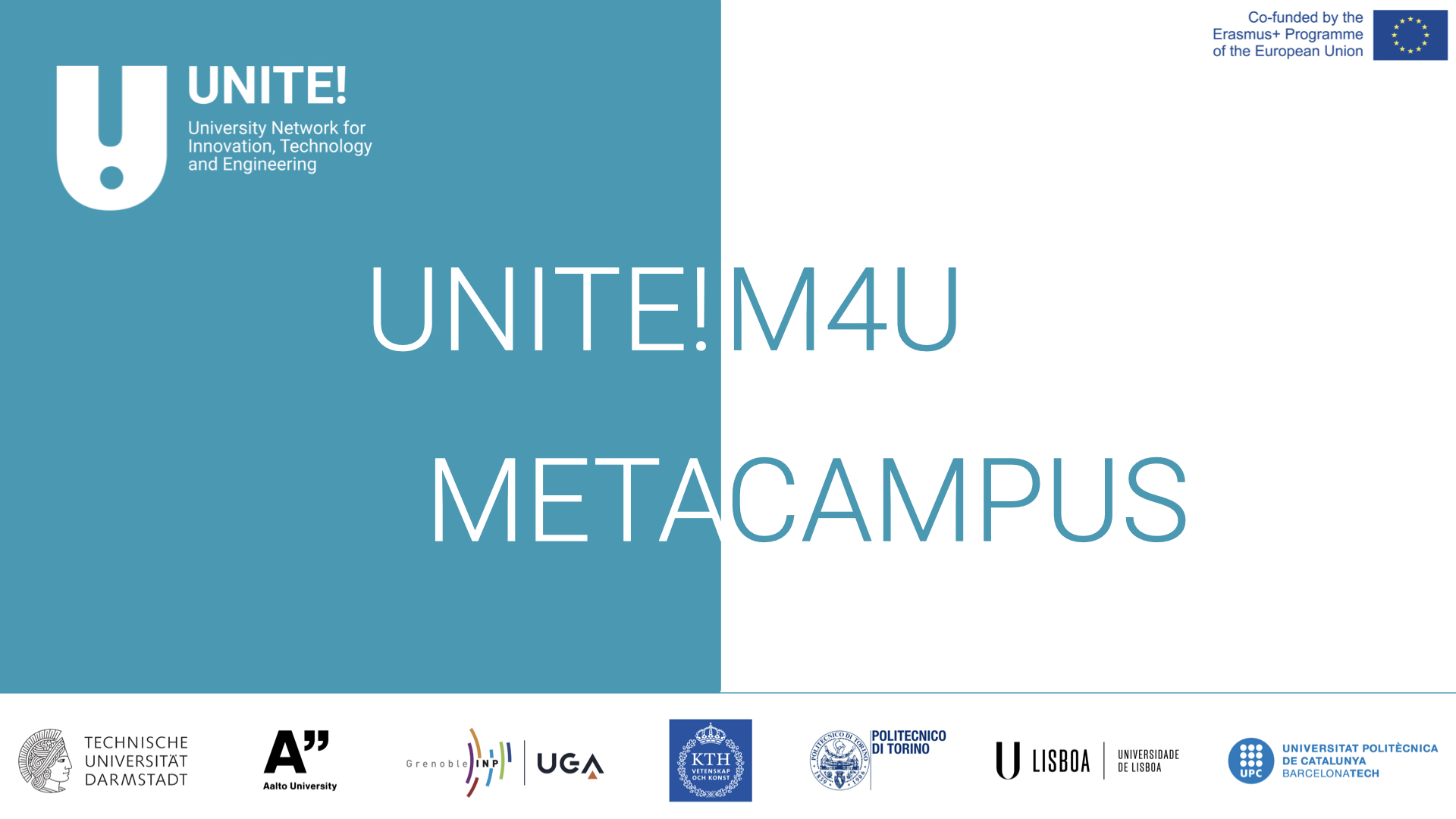See larger image Promotional leaflet of the Unite! Metacampus