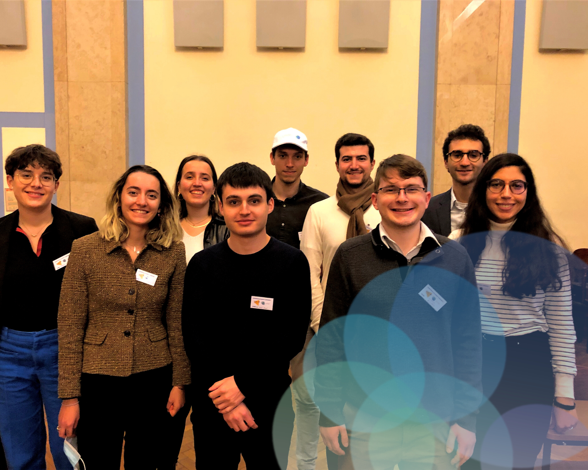 See larger image Photograph of the ten Unite! students participated in the first session of the European Student Assembly