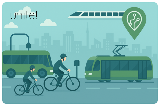 See larger image Mobility options such as bike, bus or public transport