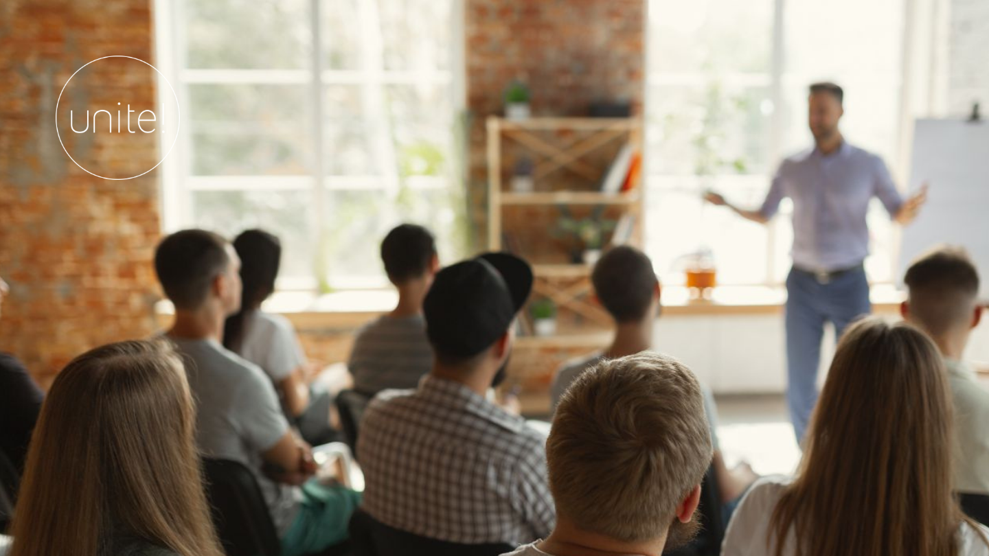Professor talking to a classroom