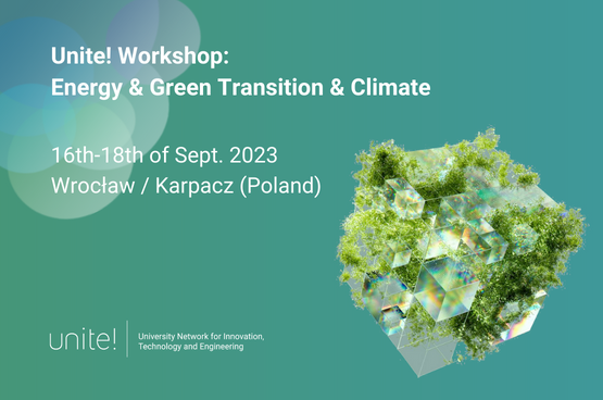 Promotional leaflet of the Unite! Workshop: Energy & Green Transition & Climate