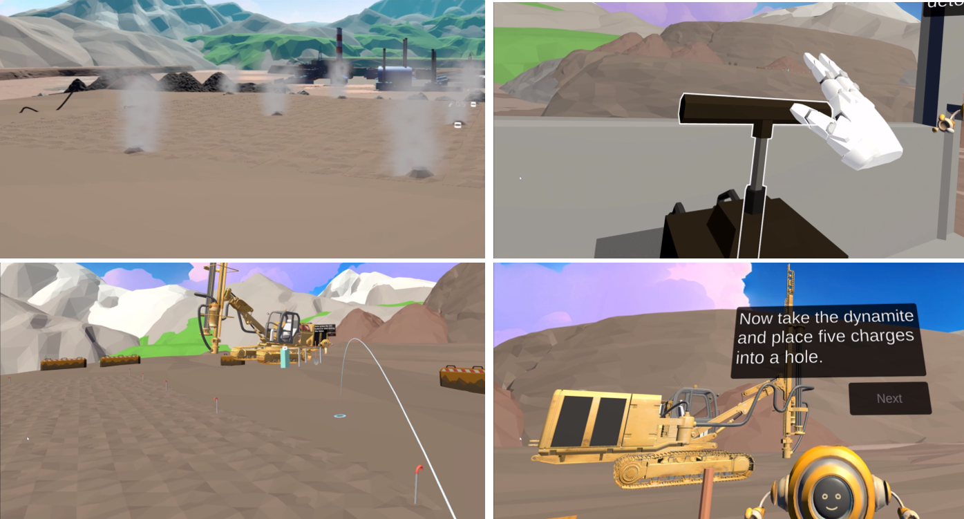 VR simulator for mining engineering