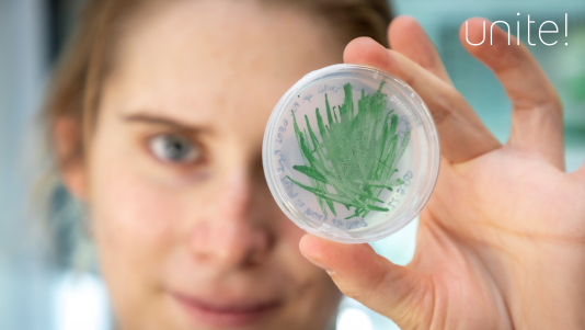 Young researcher at the lab