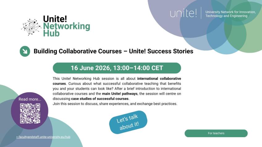 Networking Hub session 7 flyer about building collaborative courses